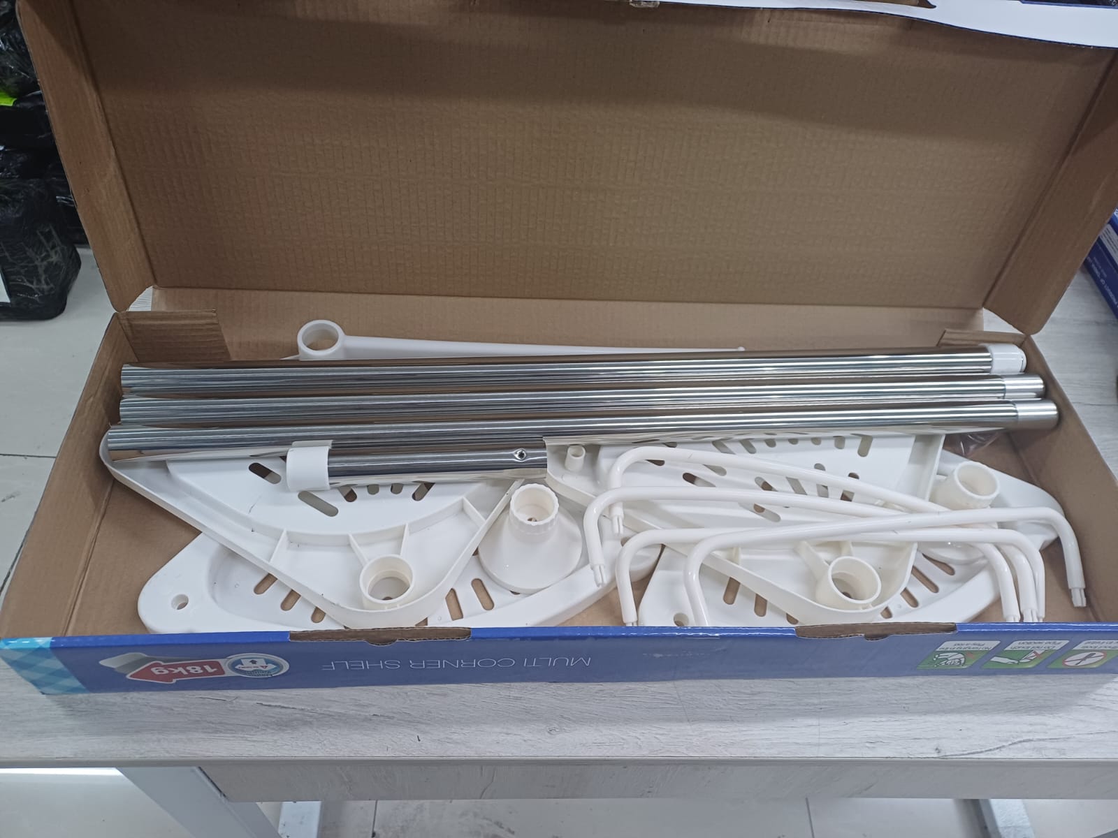 Miniatura 3 de Esquinero Baño 4 niveles 15kg Estante